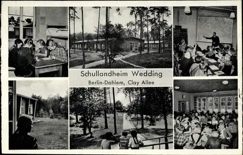 Ak Berlin Zehlendorf Dahlem, Schullandheim Wedding, Clay Allee, Kinder