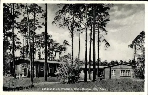 Ak Berlin Zehlendorf Dahlem, Schullandheim Wedding, Clay Allee