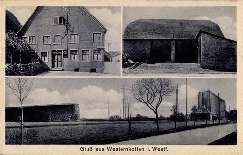 Ak Westernkotten Westfalen, Gasthof Joseph Besting, Straßenpartie