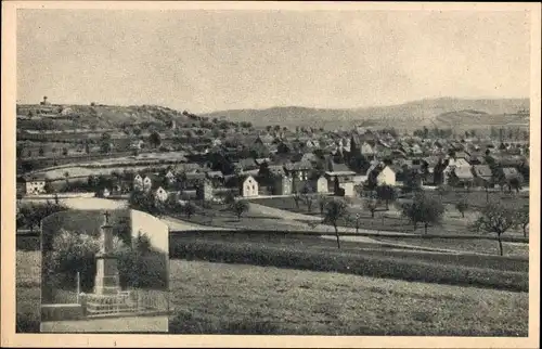 Ak Thür in Rheinland Pfalz, Panorama vom Ort, Denkmal, Gesamtansicht