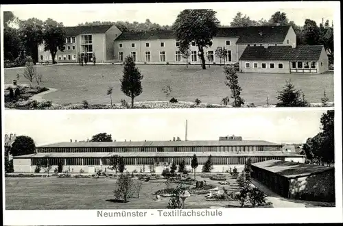 Ak Neumünster in Holstein, Textilfachschule, Kaiserstraße 21