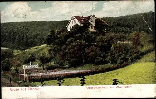 Ak Einbeck in Niedersachsen, Gasthaus Waldschlösschen