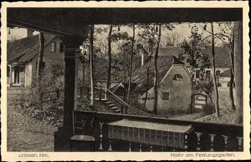 Ak Drezdenko Driesen Neumark Ostbrandenburg, Partie am Festungsgraben
