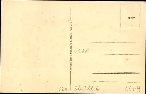 Ak Feldbergen Söhlde in Niedersachsen, Gasthaus Albert Bremer, Totalansicht, Gruppenportrait