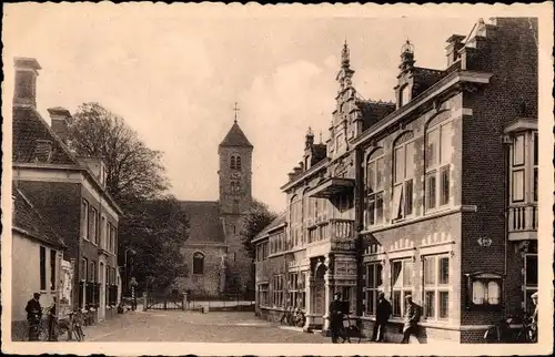 Ak Velsen Nordholland Niederlande, Kerkweg, Gemeentehuis