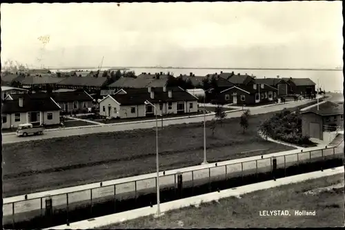 Ak Lelystad Flevoland, Teilansicht der Stadt