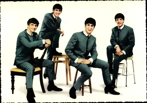 Ak Musikgruppe The Beatles, John, Paul, George, Ringo
