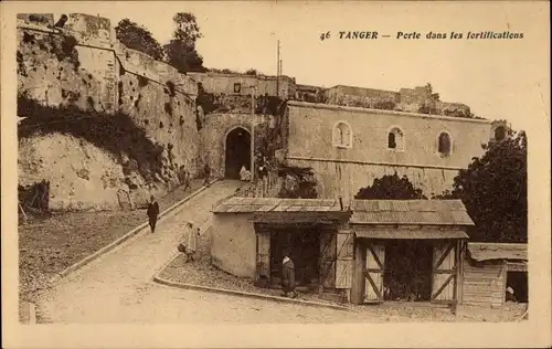 Ak Tanger Marokko, Porte dans les fortifications