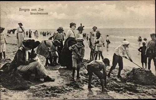 Ak Bergen aan Zee Nordholland Niederlande, Strandvermaak