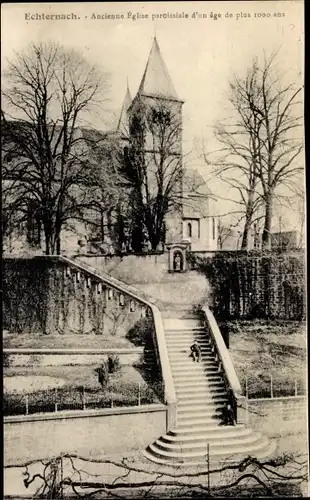 Ak Echternach Luxemburg, Église paroissiale