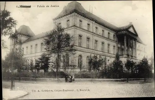 Ak Kortrijk Courtrai Westflandern, Palais de Justice