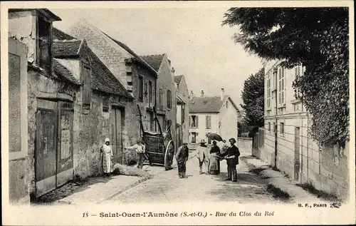 Ak Saint Ouen l'Aumône Val d'Oise, Rue du Clos du Roi