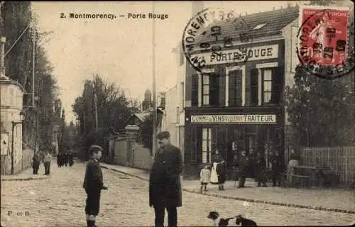 Ak Montmorency Val d’Oise, Porte Rouge