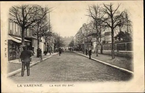 Ak La Varenne Val de Marne, La Rue du Bac