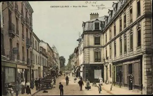 Ak Choisy le Roi Val de Marne, Rue du Pont
