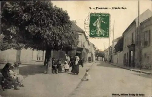 Ak Fresnes Val de Marne, Grande Rue