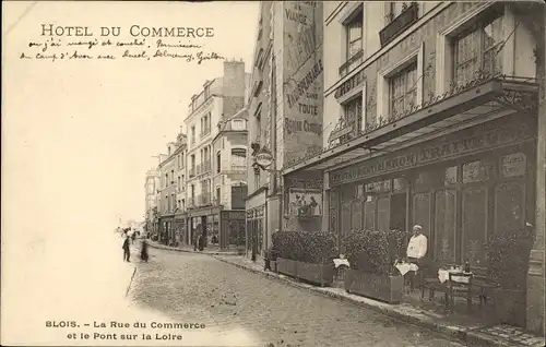 Ak Blois Loir-et-Cher, Hotel du Commerce, Restaurant