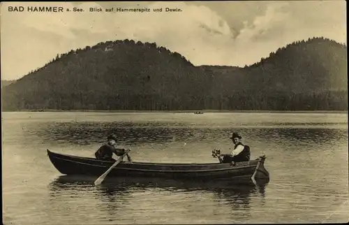 Ak Hamr na Jezeře Hammer am See Region Reichenberg, Hammersee, Hammerspitz und Dewin