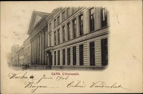 Ak Gand Gent Ostflandern, Universität