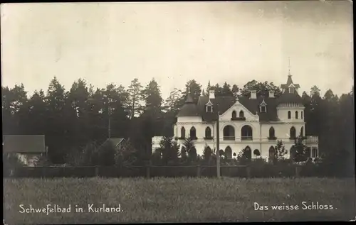 Ak Schwefelbad Kurland Lettland, Das weiße Schloss