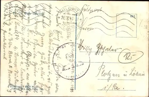 Ak Milovice nad Labem Milowitz Mittelböhmen, Truppenübungsplatz, Gebäude