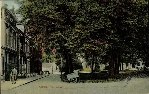 Ak Assen Drenthe Niederlande, De Brink
