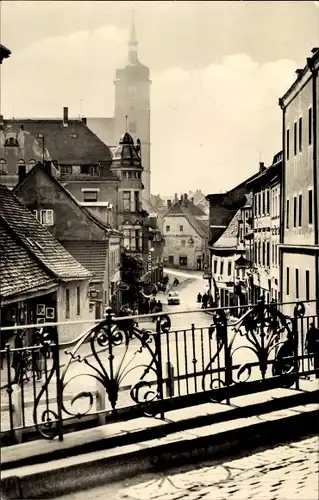 Ak Wurzen in Sachsen, Wenceslaigasse, Kirchturm