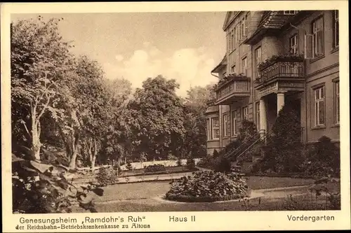 Ak Gremsmühlen Malente in Ostholstein, Genesungsheim Ramdohr's Ruh, Haus II, Reichsbahn BKK Altona