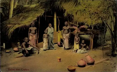 Ak Ceylon Sri Lanka, Native Hut