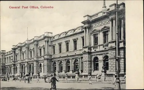 Ak Colombo Ceylon Sri Lanka, General Post Office