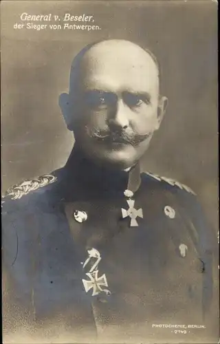 Ak General von Beseler, Der Sieger von Antwerpen