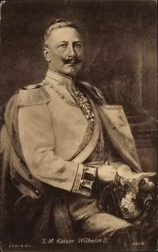 Ak Kaiser Wilhelm II, Portrait, Uniform