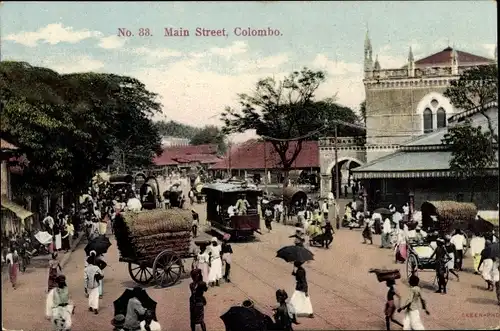 Ak Colombo Ceylon Sri Lanka, Main Street