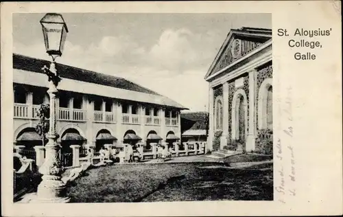 Ak Galle Ceylon Sri Lanka, St. Aloysius' College