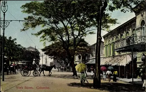 Ak Colombo Ceylon Sri Lanka, York Street