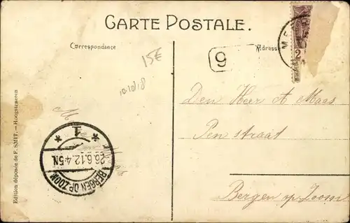 Ak Meersel Dreef Flandern Antwerpen, Straßenpartie