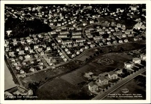 Ak Kristinehamn Schweden, Flygfoto, Fliegeraufnahme, Siedlung