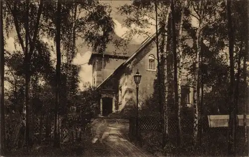 Ak Coswig in Sachsen, Heilstätte Lindenhof, Parkhaus