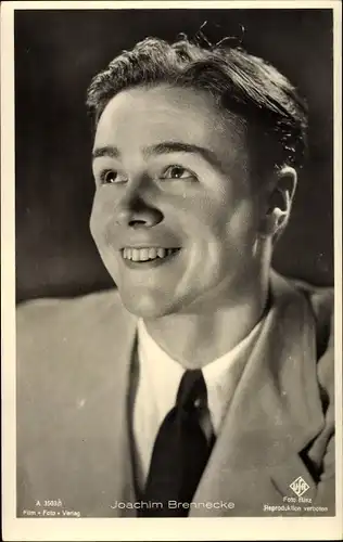 Ak Schauspieler Joachim Brennecke, Portrait