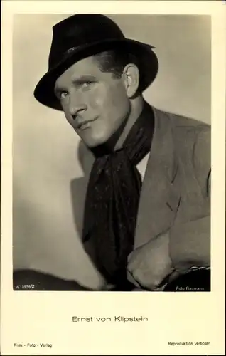 Ak Schauspieler Ernst von Klippstein, Portrait