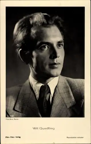 Ak Schauspieler Will Quadflieg, Portrait