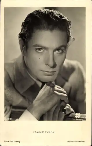 Ak Schauspieler Rudolf Prack, Portrait