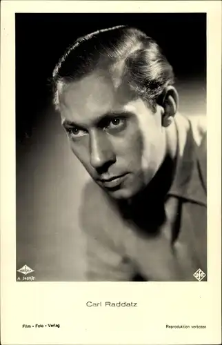 Ak Schauspieler Carl Raddatz, Portrait