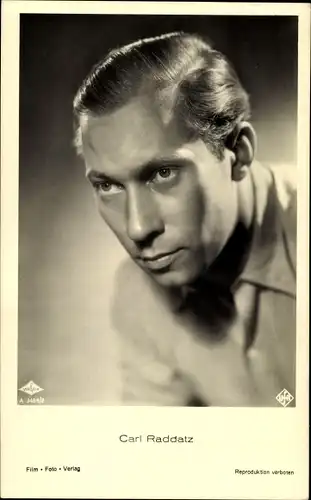 Ak Schauspieler Carl Raddatz, Portrait