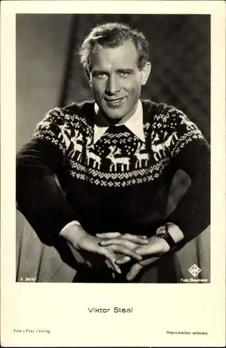 Ak Schauspieler Viktor Staal, Film Foto Verlag A 3664/1