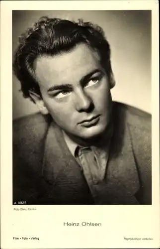 Ak Schauspieler Heinz Ohlsen, Portrait, Locken, Jackett