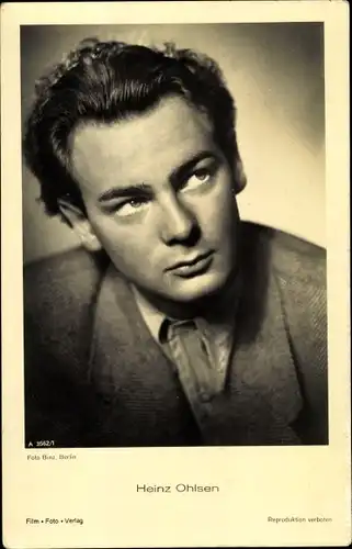 Ak Schauspieler Heinz Ohlsen, Portrait, Locken, Jackett