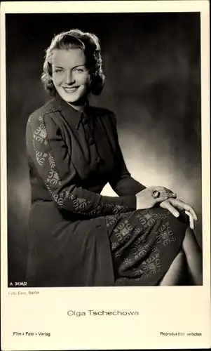 Ak Schauspielerin Olga Tschechowa, Portrait