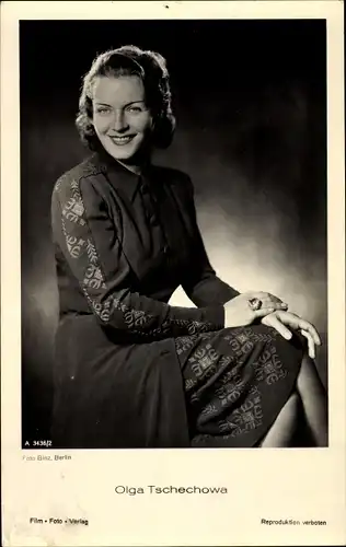 Ak Schauspielerin Olga Tschechowa, Portrait