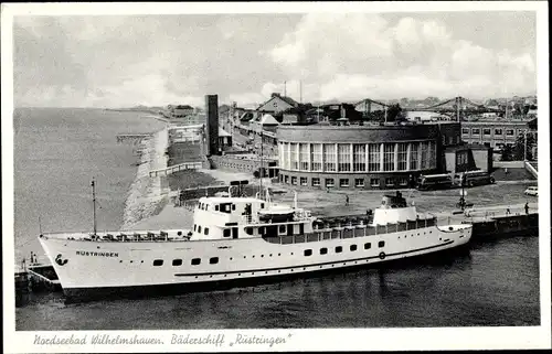 Ak Wilhelmshaven in Niedersachsen, Bäderschiff Rüstringen